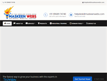 Tablet Screenshot of maskeenwebs.com